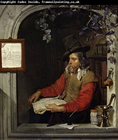 Gabriel Metsu The Apothecary or The Chemist.